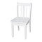 International Concepts Rectangle Set of 2 San Remo Juvenile Chairs, 13.2 W, 16 L, 26 H, Wood, White CC08-105P - alternate 1